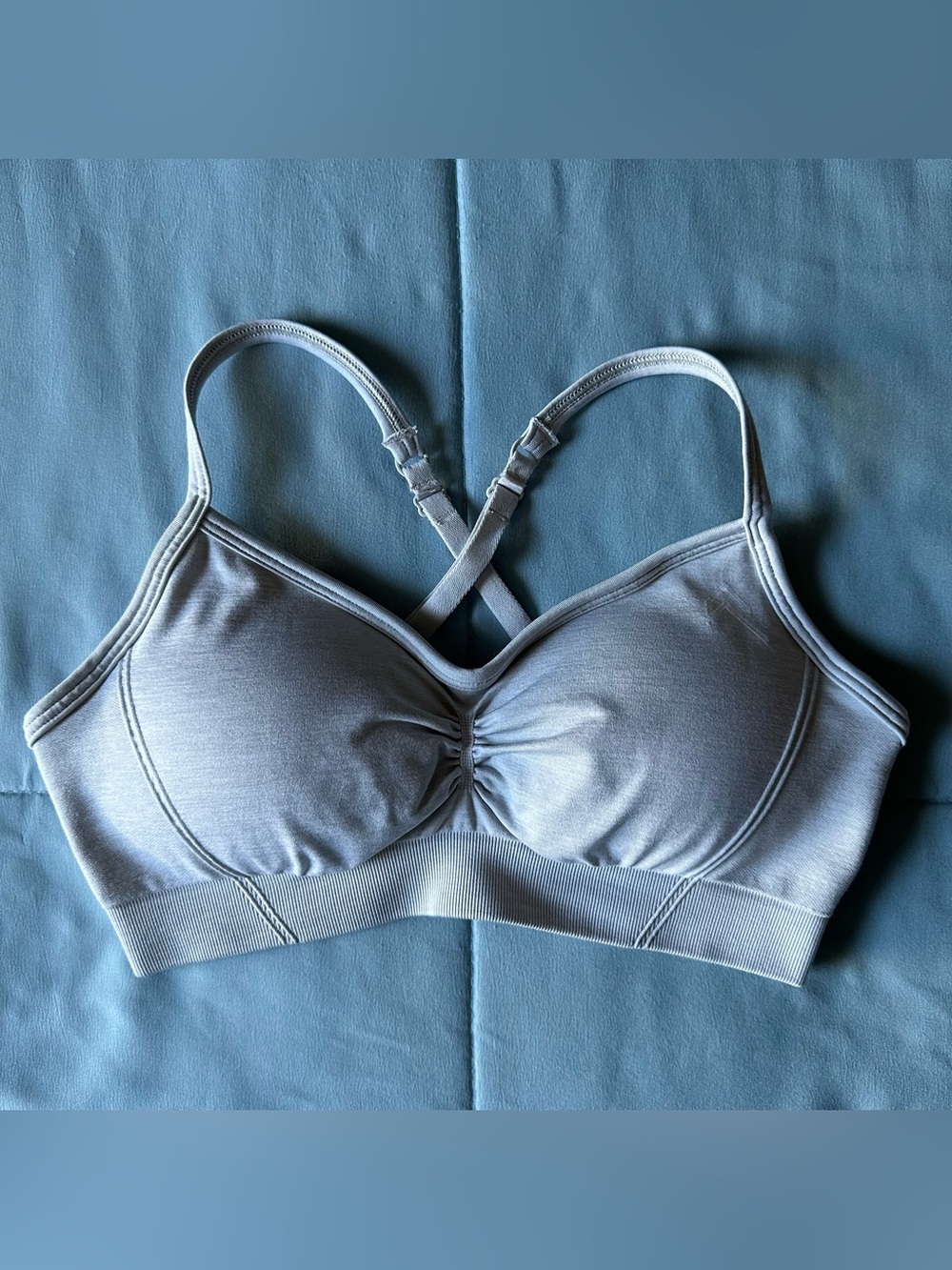 Oner Active Effortless Strappy Bralette - Light Grey Marl